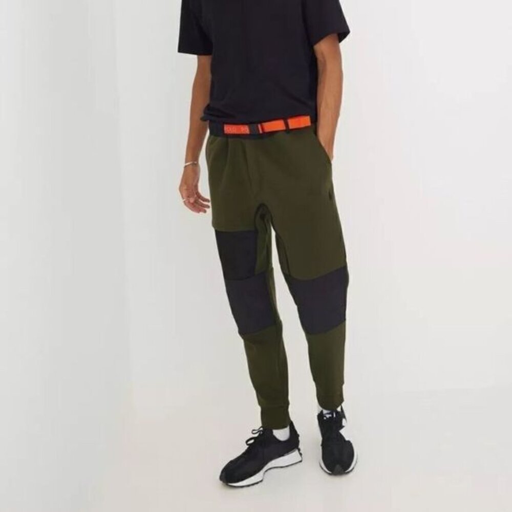 Polo Ralph Lauren Double Knit Cargo Sweatpants in Company Olive Green Mens L
